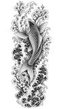 Koi & waves sleeve